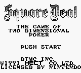 Square Deal (USA) Title Screen